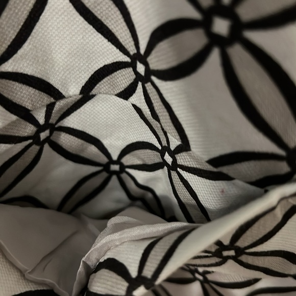 Coldwater creek geo design short sleeve blazer SZ 20-22 black & white work wear - Picture 6 of 14